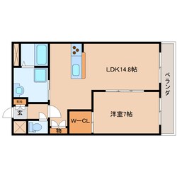 古庄駅 徒歩6分 2階の物件間取画像